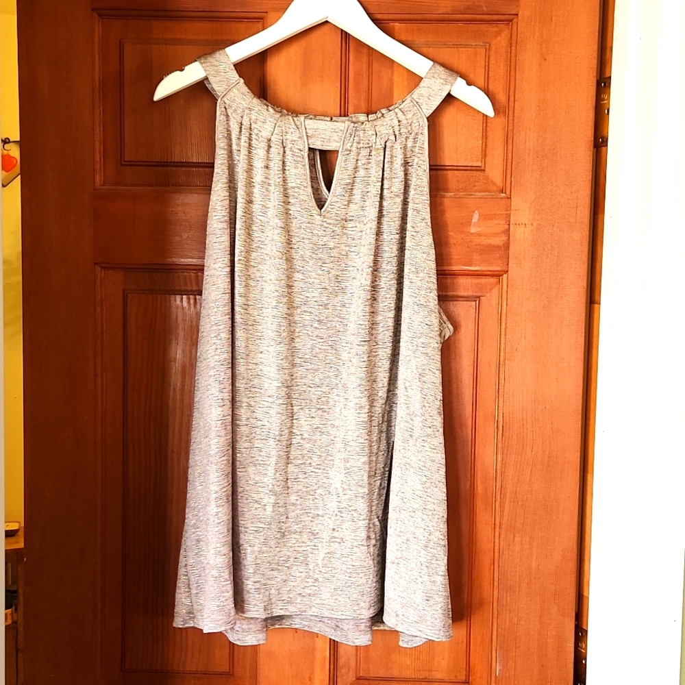 Sparkling cut out tank top